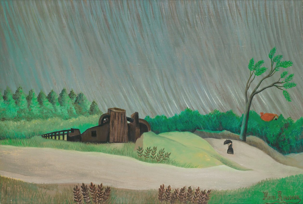 Een regenachtige ochtend door Henri Rousseau