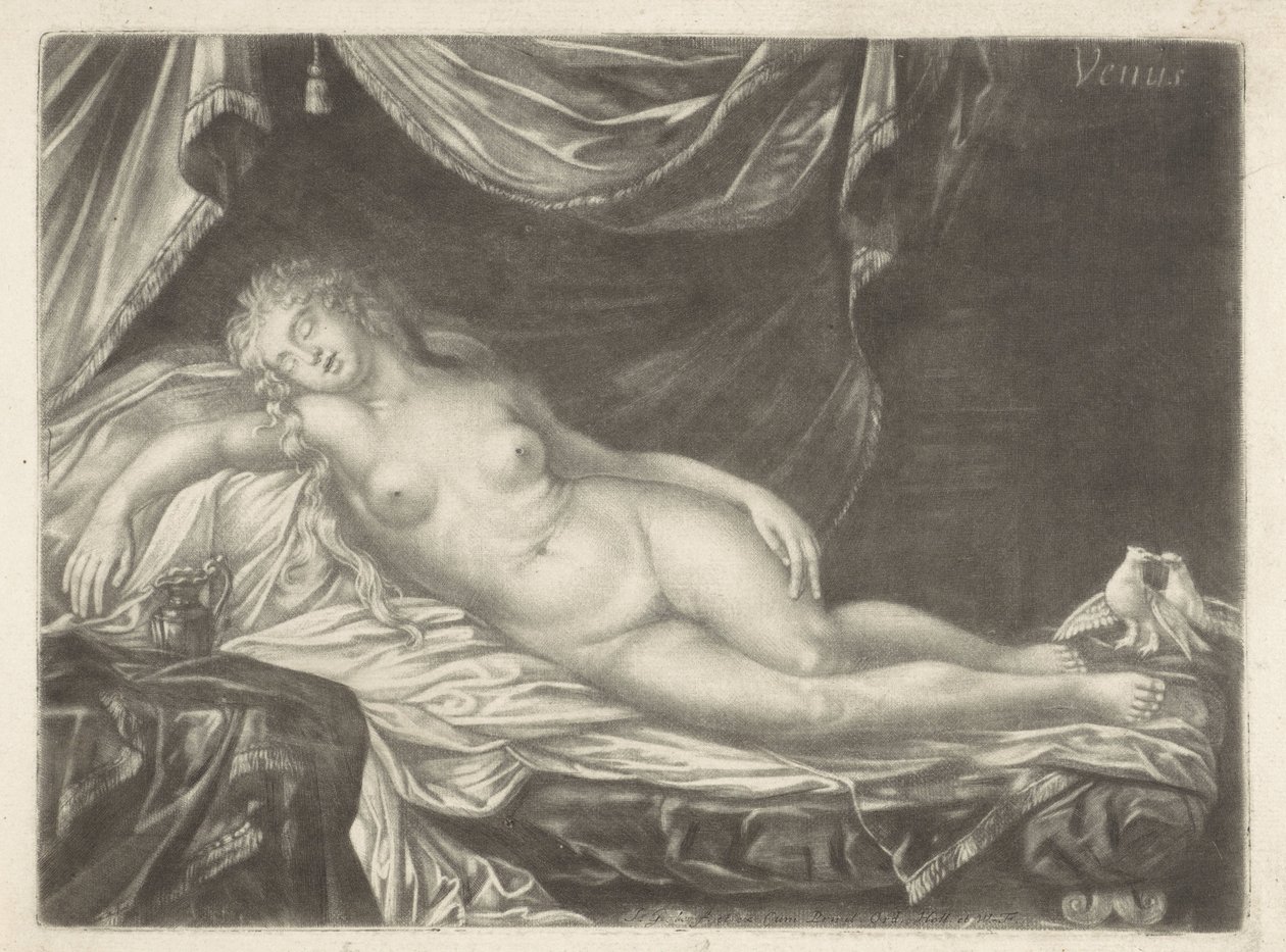 Slapende Venus door Jacob Gole