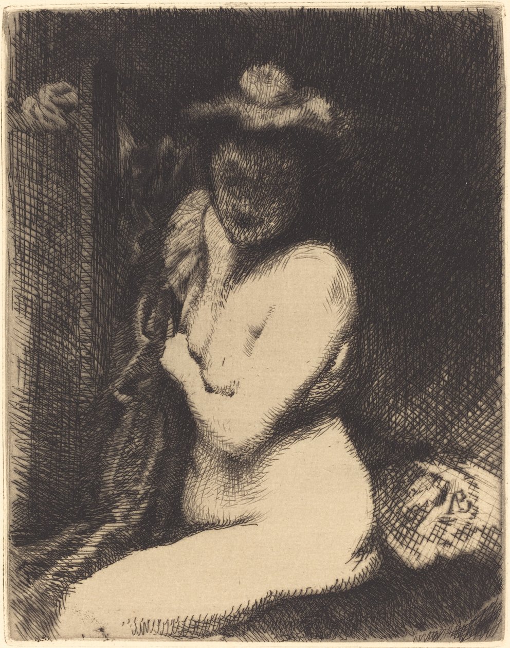 Vrouw bij Haar Toilette, 1905 door Paul Albert Besnard