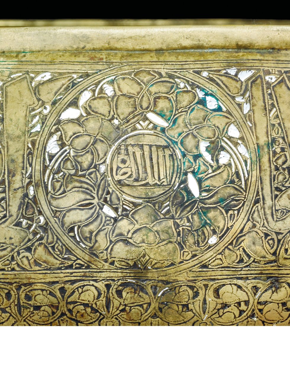 Detail van een Mamluk kom, ca. 1351 door School Egyptian