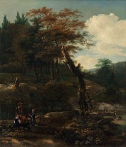 Bosrijk Landschap met Reizigers