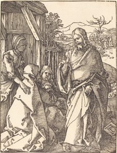 Christus neemt afscheid van zijn moeder