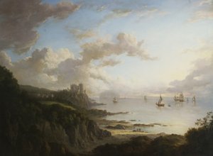 Culzean Kasteel vanuit het noorden met Ailsa Craig, c.1816