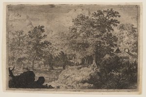 De eik op de heuvel