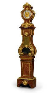 Regence kwartslag regulateur, het uurwerk door Thuret, ca. 1720