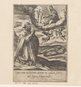 De heilige Philippus bidt voor de zielen van twee broeders