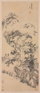 Landschap naar Guo Zhongshu