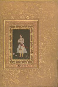 Portret van Jahangir Beg, Jansipar Khan, folio uit het Shah Jahan Album, ca. 1627