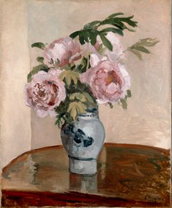 Boeket roze pioenen