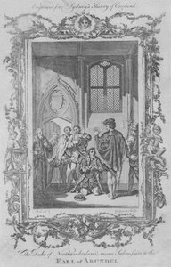 De hertog van Northumberland onderwerpt zich aan de graaf van Arundel, 1773