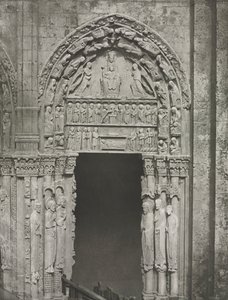 Kathedraal van Chartres: Rechterdeur van het Koninklijke Portaal met Onze Lieve Vrouw van Chartres, 1857