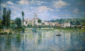 Uitzicht op Vétheuil, zomer