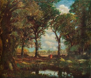 Een bosvijver, ca. 1905