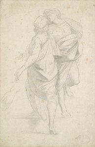 Twee Figuren op een Trap, naar Raphael