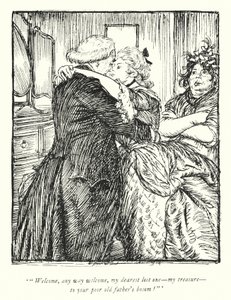 Illustratie voor The Vicar of Wakefield door Oliver Goldsmith