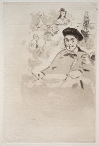 Frontispice voor een editie van Les Ballades door Theodore de Banville door Édouard Manet