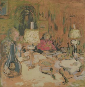 Het diner met twee lampen, rue de Calais, 1913