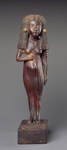 Beeldje van de Dame Mi staand, uit Medinet Ghurab, Amarna Periode, Nieuwe Koninkrijk