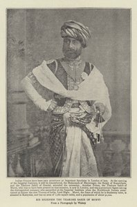 Zijne Hoogheid de Thakore Sahib van Morvi