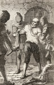 De Geseling van George Penn tijdens de Spaanse Inquisitie, c.1865