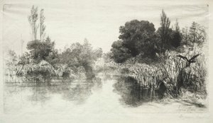 Shere Mill Pond De Grotere Plaat, 1860