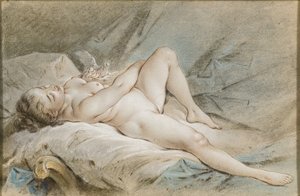 Venus speelt met twee duiven