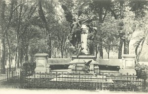 Monument van de fabelschrijver La Fontaine, Jardin du Luxembourg