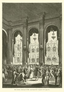 Kostuumbal, gegeven door de stad, onder Lodewijk XVI, 23 januari 1782