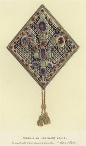 Sluiting of broche die zou hebben toebehoord aan koning Lodewijk IX van Frankrijk