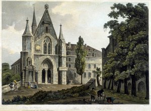 De kapel van het college van Navarra rond 1804 (Polytechnische School)