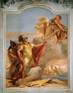 Venus neemt afscheid van Aeneas