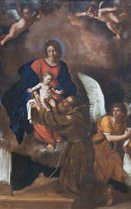 Onze Lieve Vrouw presenteert het kind aan de Zalige Felice da Cantalice