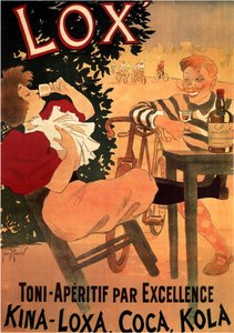 Lox Toni-Aperitief bij uitstek. Kina-Loxa, Coca, Kola, 1895