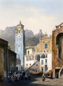 Kathedraal van Amalfi met oude gevel