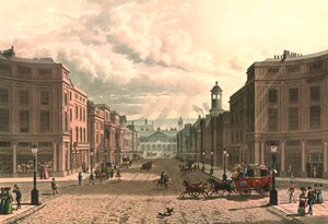 Regent Street vanaf Piccadilly, ca. 1822