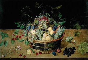 Een mand met fruit