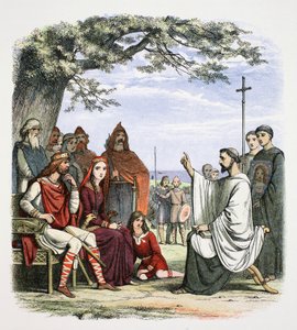 Augustinus predikt voor Koning Ethelbert