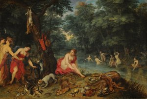 Bad van nimfen (De nimfen van Diana terugkerend van de visvangst)