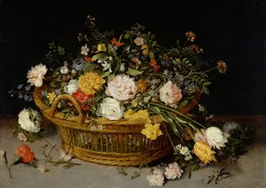 Een mand met bloemen, waarschijnlijk jaren 1620