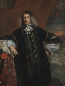 Hieronymus van Beverningk (1614-1690). Heer van Teylingen. Overheidsbetaalmeester, 1670 door Jan de Baen
