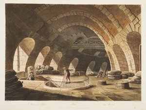 Graanmarkt, illustratie uit Versailles, Parijs en Saint Denis, uitgegeven 1805