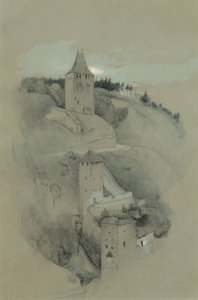 De torens van Fribourg, Zwitserland
