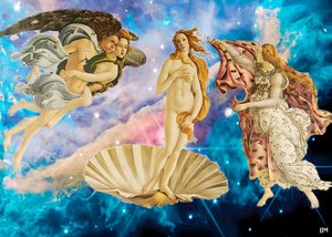 JJM-hercreatie: Botticelli-S_De Geboorte van Venus+JWST