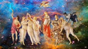 JJM-hercreatie: Botticelli-S_La Primavera+JWST