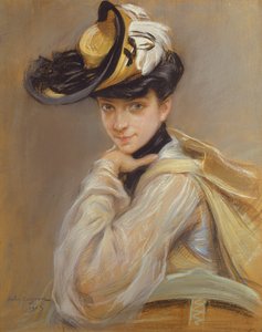 Portret van Madame Cayron, de vrouw van de kunstenaar