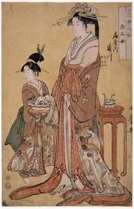 Takigawa van de Ogiya Acht, uit de serie Onsterfelijken in de Kunst van de Liefde