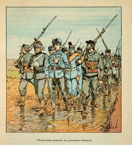 Freesinchers brengen Duitse gevangenen terug in oktober 1870