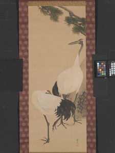 Kraanvogels, Bamboe en Pijnboom, Edo Periode