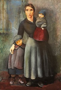Moeder met haar kinderen