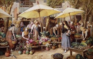 De bloemenmarkt, Toulon